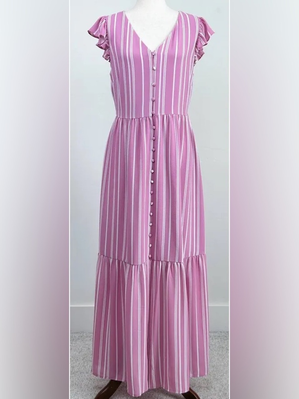 New Market &‎ Spruce Rafa flutter sleeve maxi dress